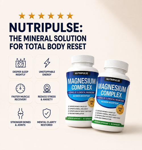 NUTRIPULSE™ MAGNESIUM COMPLEX 1000MG - 8 FORMS FOR SLEEP, BONES &amp; ENERGY