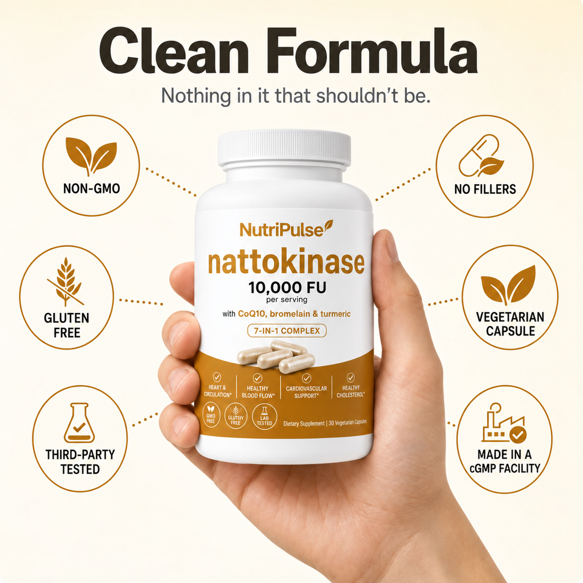 Nattokinase 10,000 FU Clinical Strength