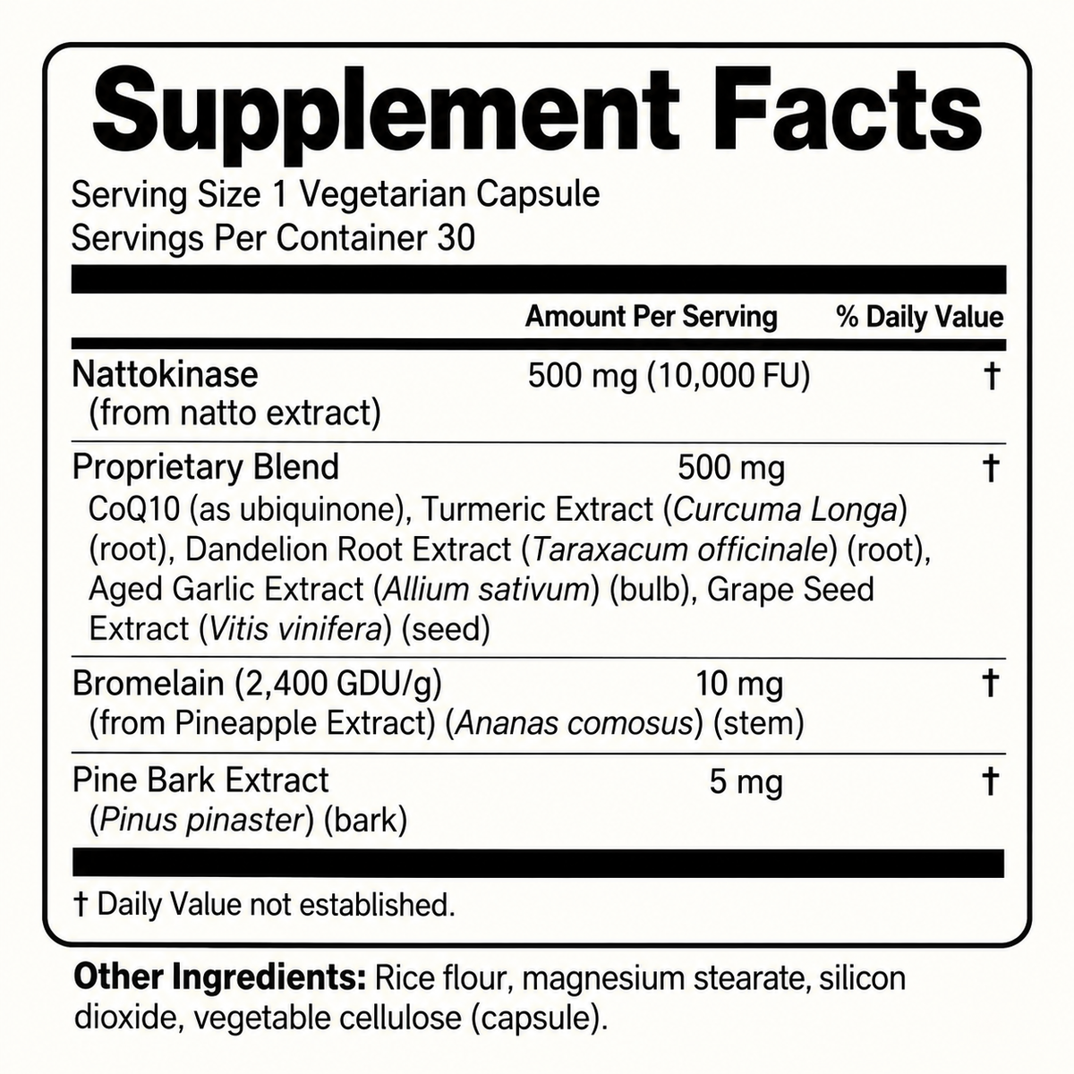 Nattokinase 10,000 FU Clinical Strength