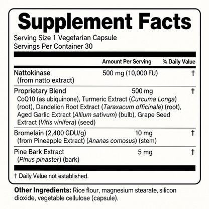 Nattokinase 10,000 FU Clinical Strength
